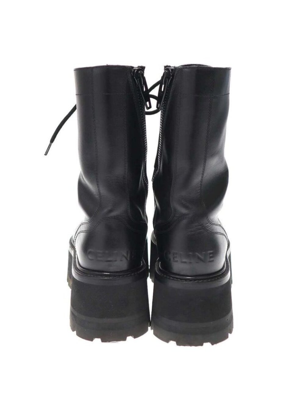 Celine 23 SS Bulky Maxx Lace Up Boots Black 40 - Picture 3 of 8